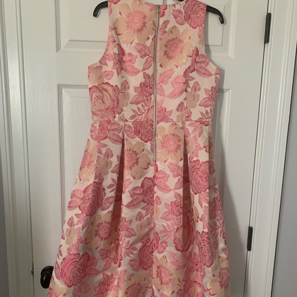 2 for $22 || Nanette Lepore Pink Floral Jacquard Dress sz 10 🌸 - Picture 15 of 16